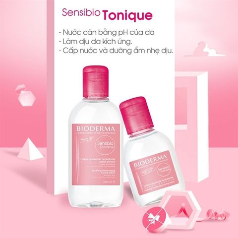 Nước Hoa Hồng Dành Cho Da Nhạy Cảm Bioderma Sensibio Tonique