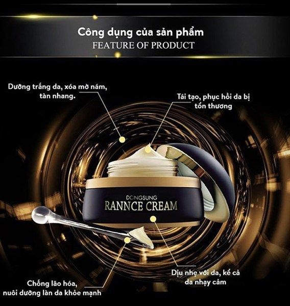 Kem Dưỡng Trắng Da, Làm Giảm Thâm Nám DongSung Rannce Cream 70g