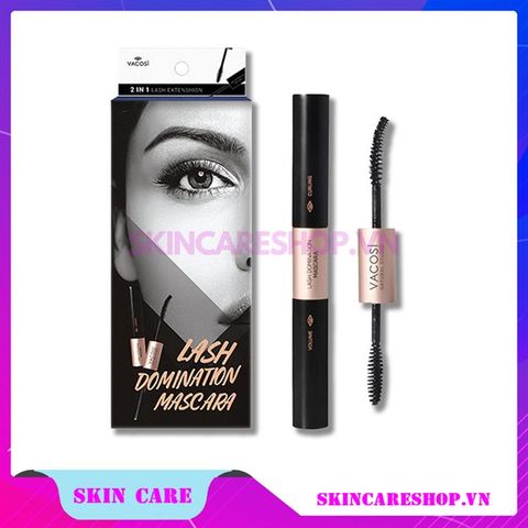 Chuốt Mi 2 Đầu Vacosi Natural Lash Domination Mascara VM09