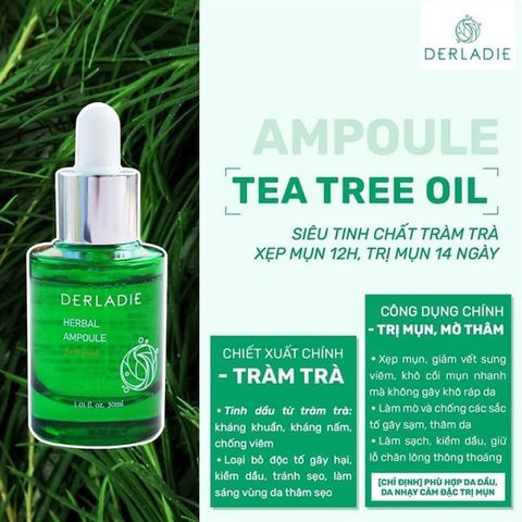 Tinh Chất Thảo Dược Trị Mụn Derladie Herbal Ampoule For Blemish 30ml