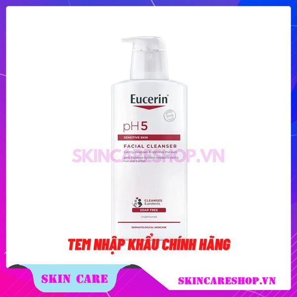 Sữa Rửa Mặt Cho Da Nhạy Cảm Eucerin PH5 Facial Cleanser Sensitive Skin 400ml