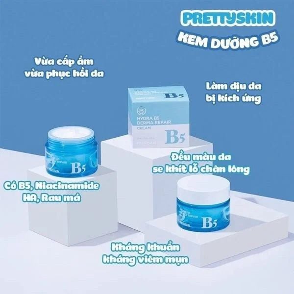 Kem dưỡng phục hồi Pretty Skin Hydra B5 Derma Repair Cream 52ml