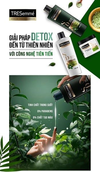Bộ gội xả TRESemmé Salon Detox (640g + 620g)