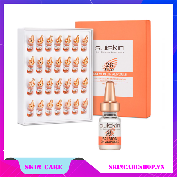 Tinh Chất Dưỡng Chống Lão Hoá Chiết Xuất Cá Hồi Suiskin Salmon DN Ampoule 28 Days