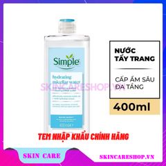 Nước Tẩy Trang Simple Micellar Water Boost 400ml