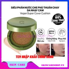 Siêu Phấn Nước Glamrr Q Vegan Super Cover Cushion SPF50+ PA++++ 15g