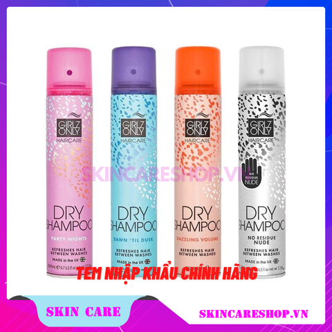 Dầu Gội Khô Girlz Only 200ml