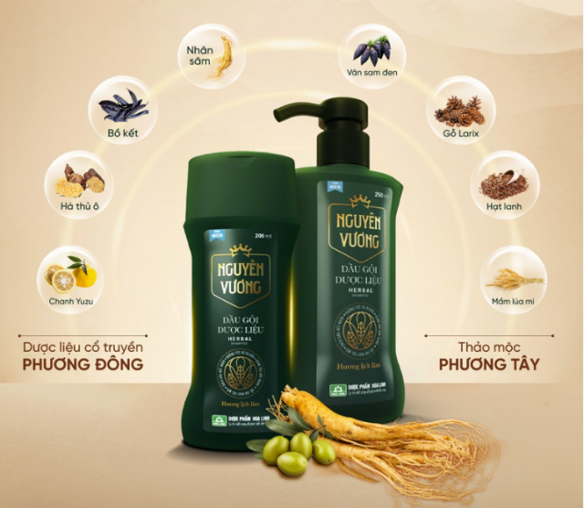 Gội nguyên vương Herbal Shampoo 180ml