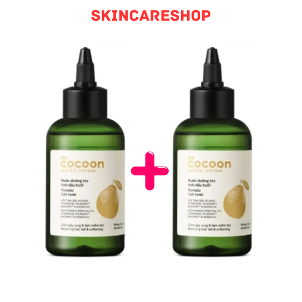 Combo 2 Nước Dưỡng Tóc Tinh Dầu Bưởi Cocoon Pomelo Hair Tonic 140ml