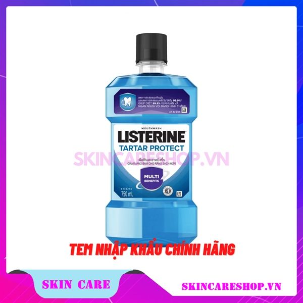 Nước súc miệng Listerine Tartar Protect giúp ngăn ngừa mảng bám 500ml