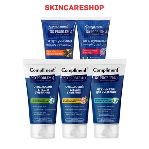 Gel Rửa Mặt Compliment No Problem Cleansing Gel 200ml