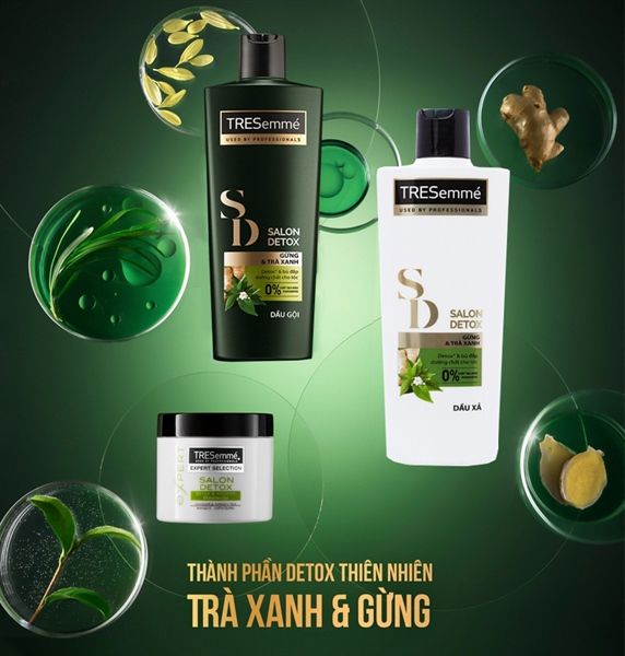 Bộ gội xả TRESemmé Salon Detox (640g + 620g)