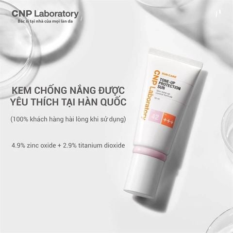 Kem Chống Nắng Nâng Tone CNP Laboratory Tone-Up Protection Sun SPF42 PA+++ 50ml