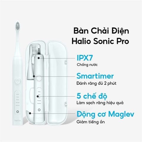 Bàn Chải Đánh Răng Điện Halio Sonic Whitening Electric