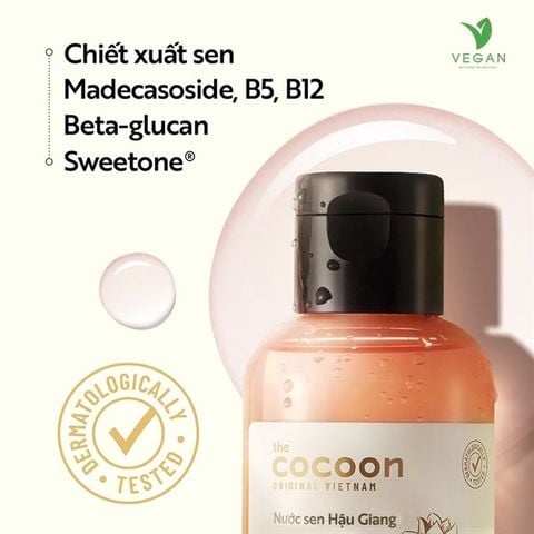 Nước Sen Hậu Giang Cocoon Soothing Toner 310ml