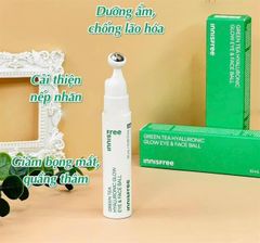 Thanh Lăn Dưỡng Mắt Innisfree Green Tea Hyaluronic Glow Eye and Face Ball 10ml