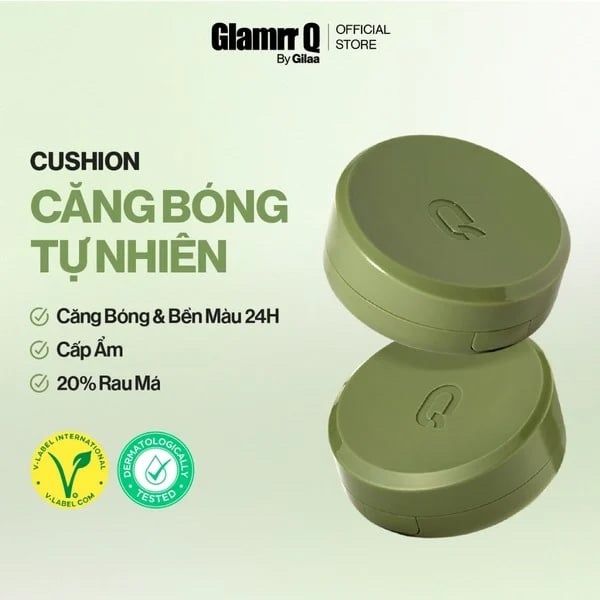 Siêu Phấn Nước Glamrr Q Vegan Super Glow Cushion SPF50+ PA++++ 15g