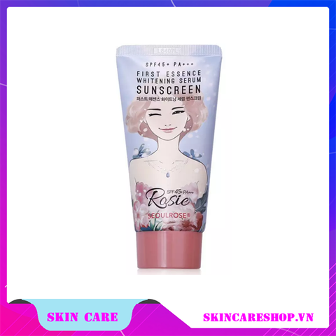 Kem Chống Nắng SeoulRose Rosie First Essence Whitening Serum Sunscreen SPF 45/PA++ 45g