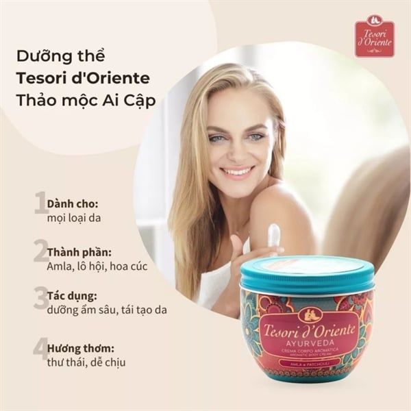 Kem Dưỡng Thể Tesori D'Oriente 300g