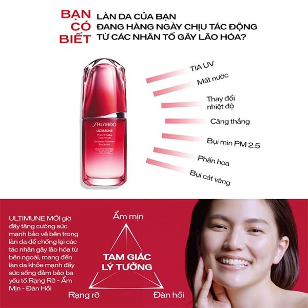 Tinh chất dưỡng da Shiseido Ultimune Power Infusing Concentrate 30ml