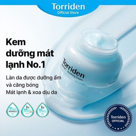 Kem Dưỡng Ẩm Cho Da Dầu Torriden Dive In Low Molecular Hyaluronic Acid Soothing Cream 100ml