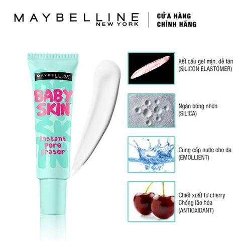 Kem Lót Trang Điểm Maybelline Baby Skin Pore Eraser 22ml