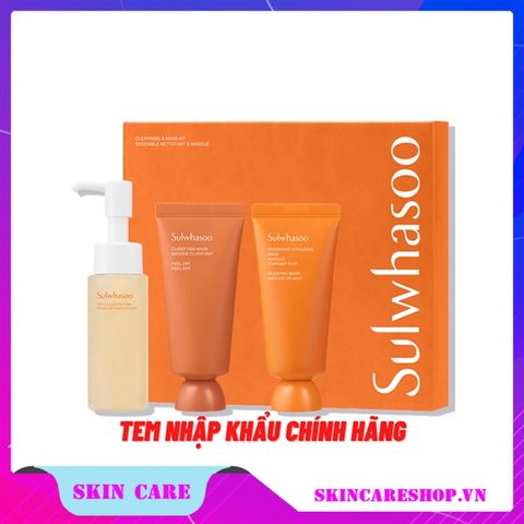 Bộ 3 sản phẩm làm sạch và dưỡng ẩm - Sulwhasoo Cleansing & Mask Kit