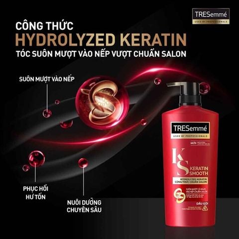 Bộ Gội Xả TRESemme Keratin Smooth Giúp Tóc Suôn Mượt