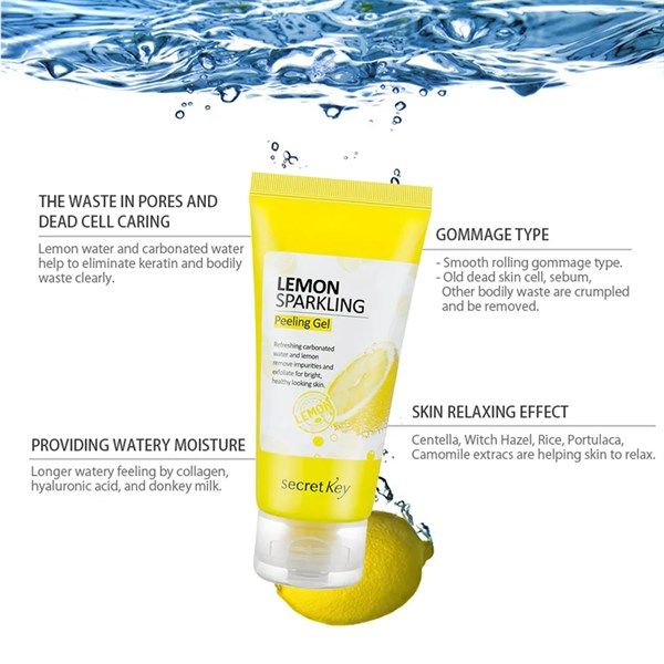 Tẩy Tế Bào Chết Secret Key Lemon Sparkling Peeling Gel 120ml