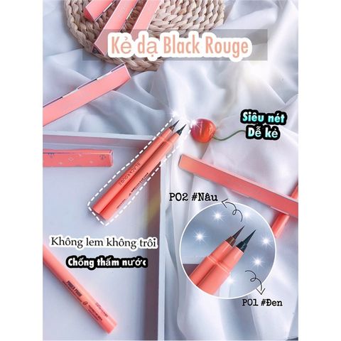 Kẻ Mắt Black Rouge All Day Power Proof Pen Liner (Đen)