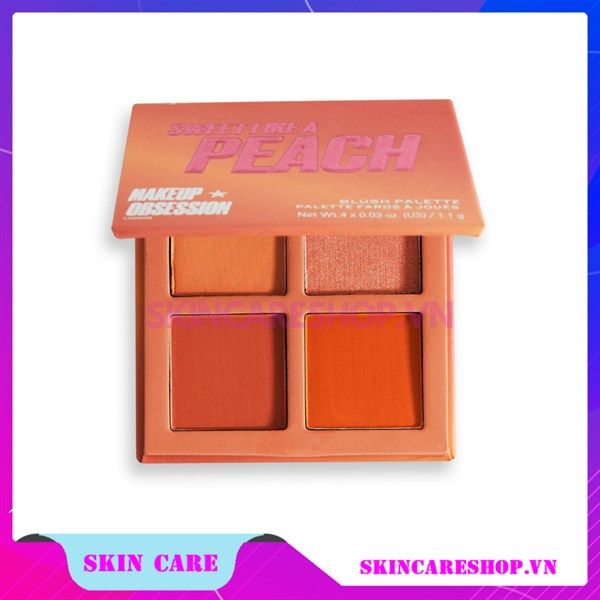 Bảng phấn má Revolution Blush Palette Makeup Obsession 4x1.1g
