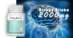 Viên Uống Bổ Não Ginkgo biloba 2000 health care 100viên