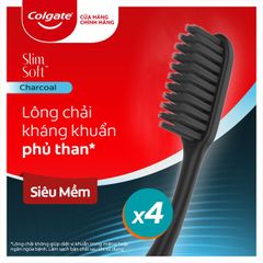 Bàn chải đánh răng Colgate SlimSoft Charcoal