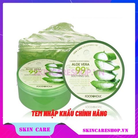 Gel Dưỡng Ẩm Chiết Xuất Lô Hội Foodaholic Soothing Gel Aloe 300g