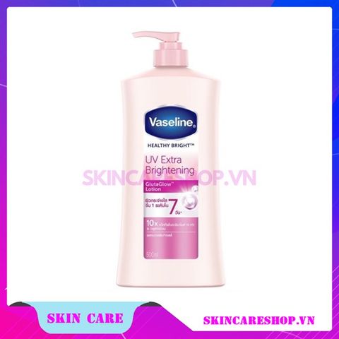 Dưỡng Thể Vaseline Healthy Bright UV Extra Brightening GlutaGlow Lotion 500ml