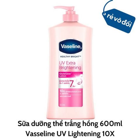 Dưỡng Thể Vaseline Healthy Bright UV Extra Brightening GlutaGlow Lotion 500ml