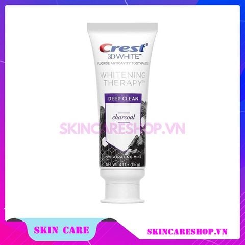 Kem Đánh Răng Crest 3D White Deep Clean Charcoal 116gr