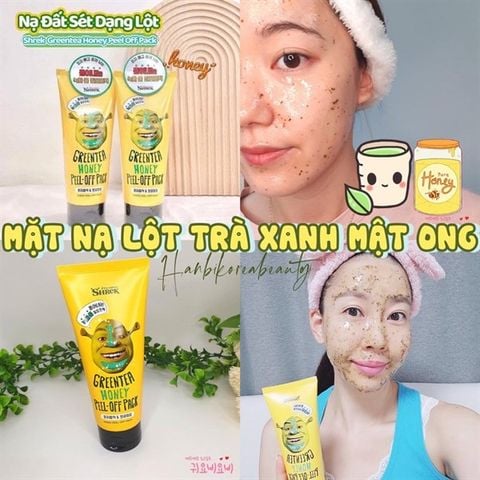 Mặt Nạ Lột Shrek Green Tea Honey Peel-Off Pack 150ml