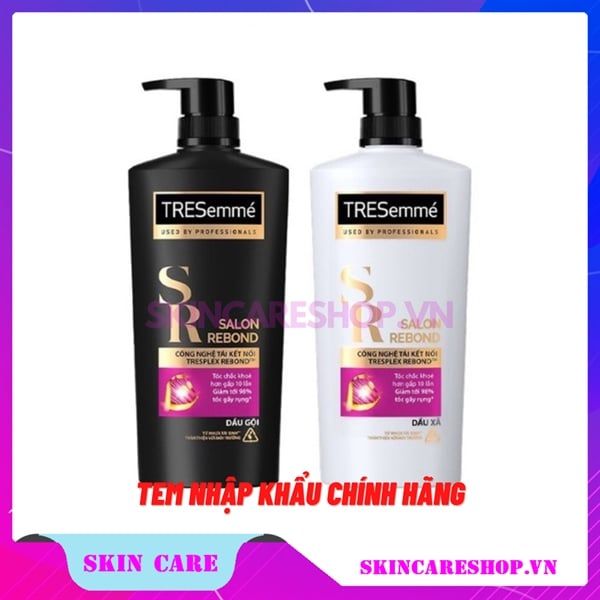 Dầu Gội Và Dầu Xả Ngăn Gãy Rụng TRESemmé Salon Rebond 640g + 620g