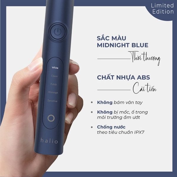 Bàn Chải Đánh Răng Điện Halio Sonic Whitening Electric