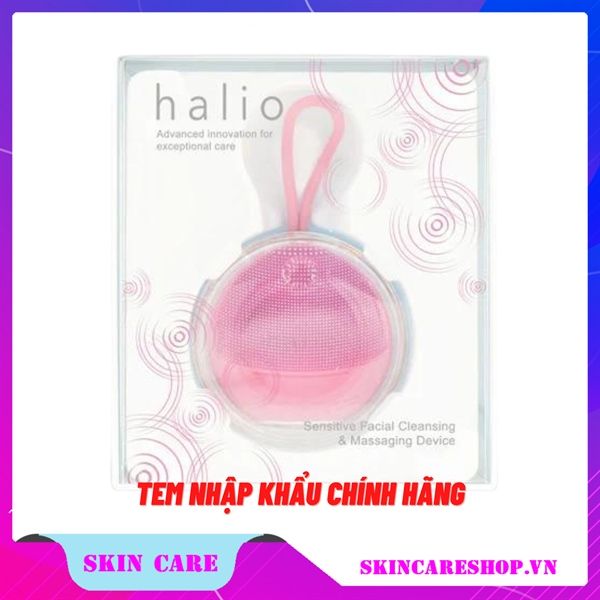 Máy rửa mặt Halio Sensitive Facial Cleansing & Massaging Device Baby Pink