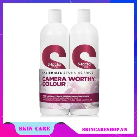 Bộ Gội Xả Tigi S-Factor Camera Worthy Colour (750mlx2)