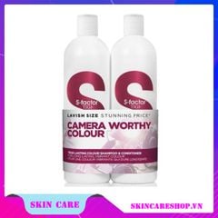 Bộ Gội Xả Tigi S-Factor Camera Worthy Colour (750mlx2)