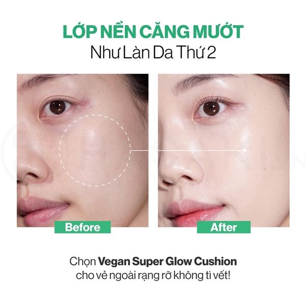 Siêu Phấn Nước Gilaa Vegan Super Glow Cushion SPF50+ PA++++ 15g