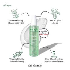 Gel Rửa Mặt Làm Sạch Sâu Cho Da Dầu Mụn The Auragins Oil Balancing Gel Cleanser 30ml