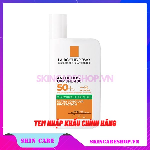 Sữa Chống Nắng La Roche-Posay Anthelios UVMUNE 400 Oil Control Fluid Cho Da Dầu Mụn