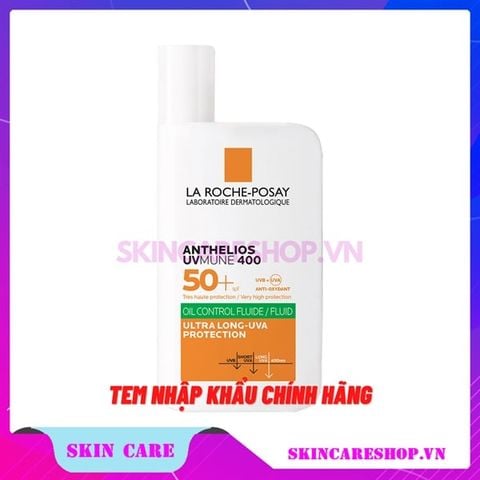 Sữa Chống Nắng La Roche-Posay Anthelios UVMUNE 400 Oil Control Fluid Cho Da Dầu Mụn