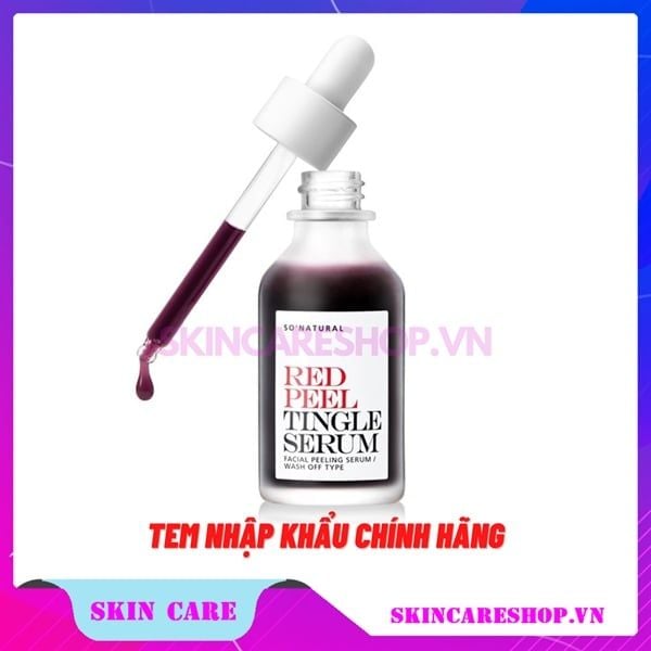 Tinh Chất Tái Tạo Phục Hồi Da Sinh Học So'Natural Red Peel Tingle Serum