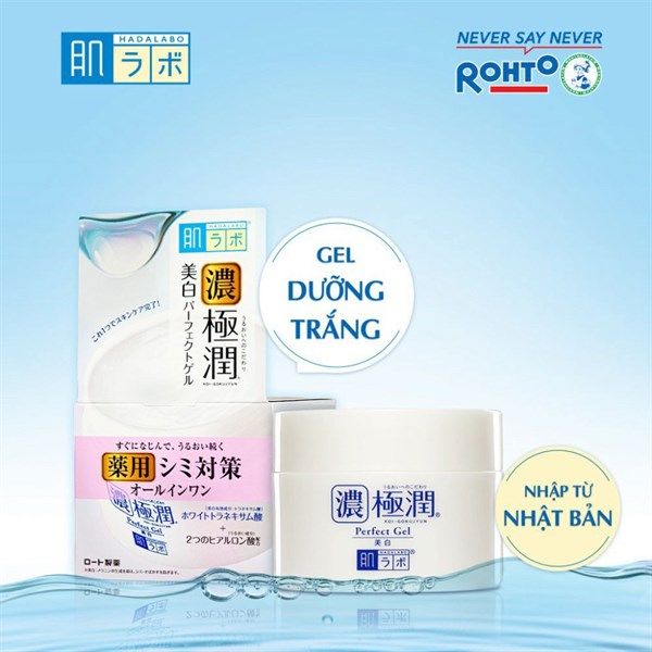 Gel Hada Labo Koi Gokujyun Whitening Perfect Dưỡng Trắng Và Cấp Ẩm Cho Da 100g