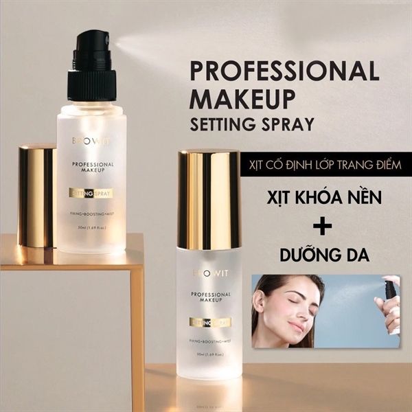 Xịt Khóa Nền Makeup Browit Professional Setting Spray 50ml